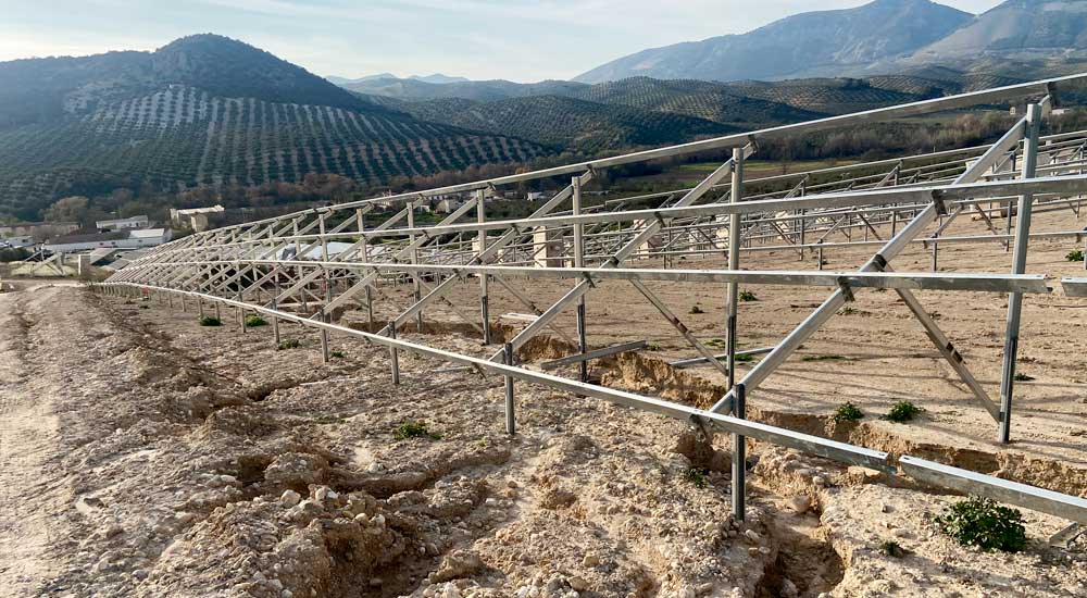 Control de la erosión en estaciones fotovoltaicas